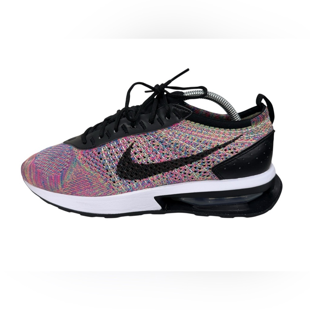 Nike Air Max Flyknit Racer Womens 10 Pink Green Black Sneaker Shoes DM9073 300 - Picture 4 of 13